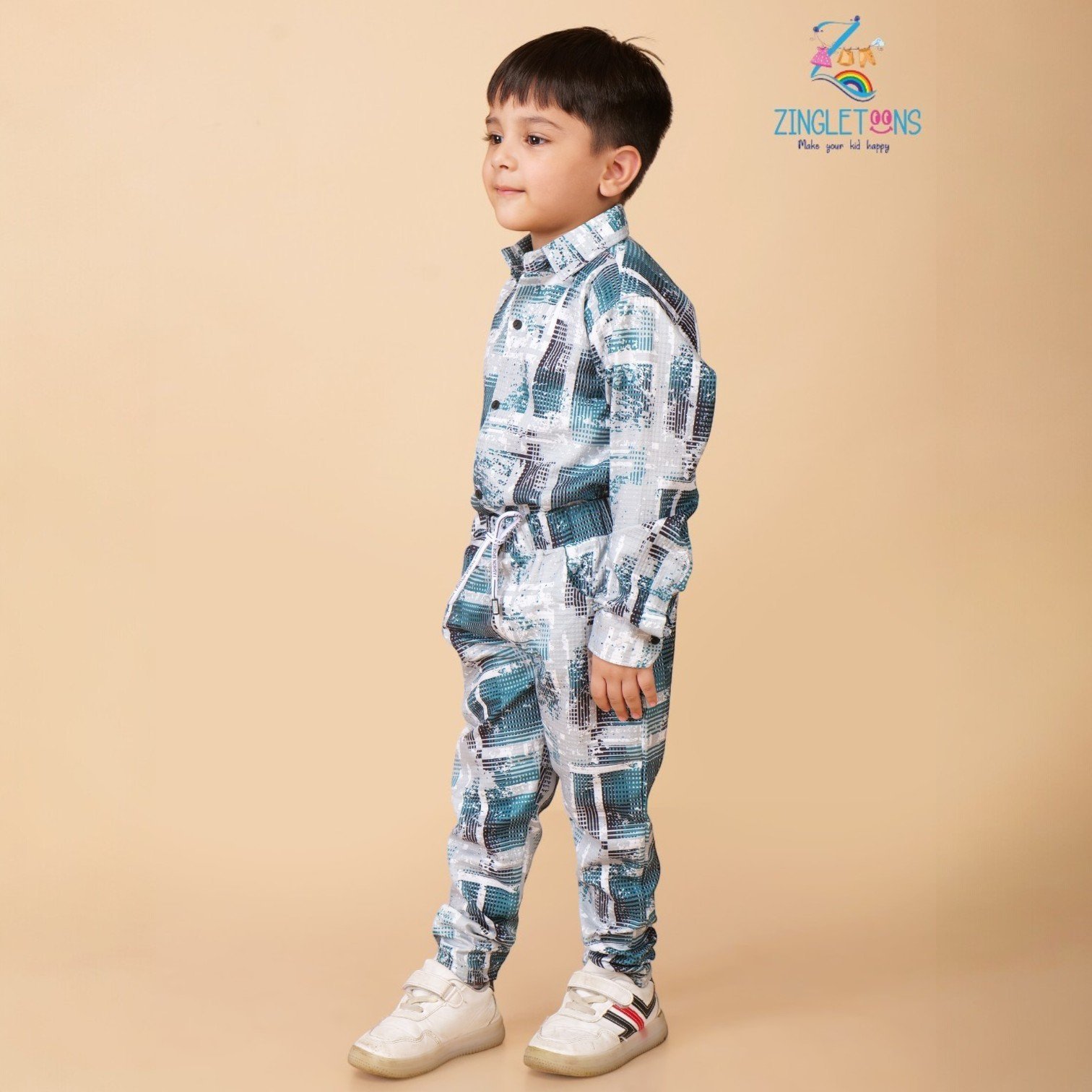 Boys Pure Linen Cords Set
