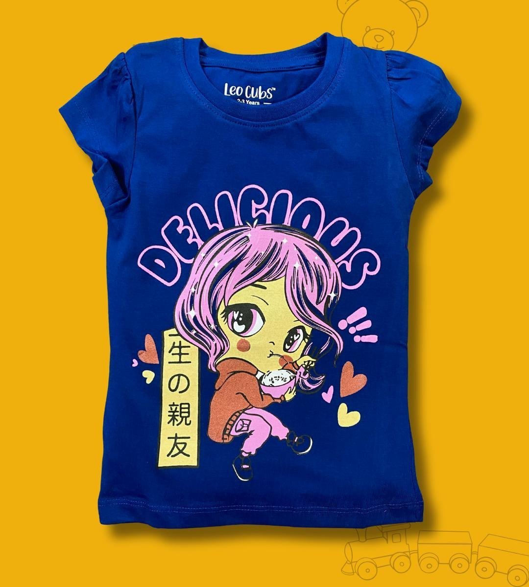 Girls graphic printed T-shirt Premium Quality
