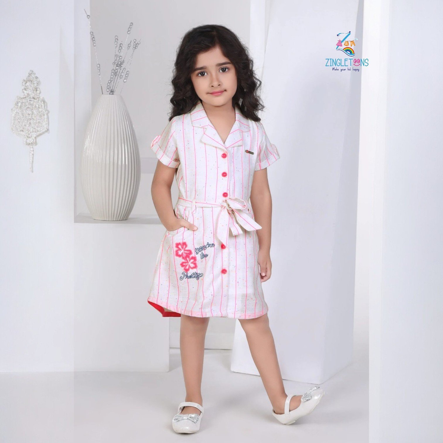Fancy Girls Stripped Dress