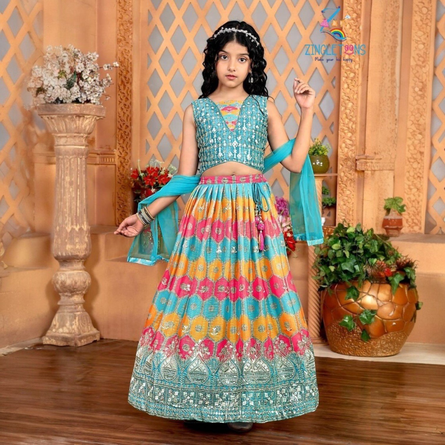 Girls Lehnga Choli With Dupatta