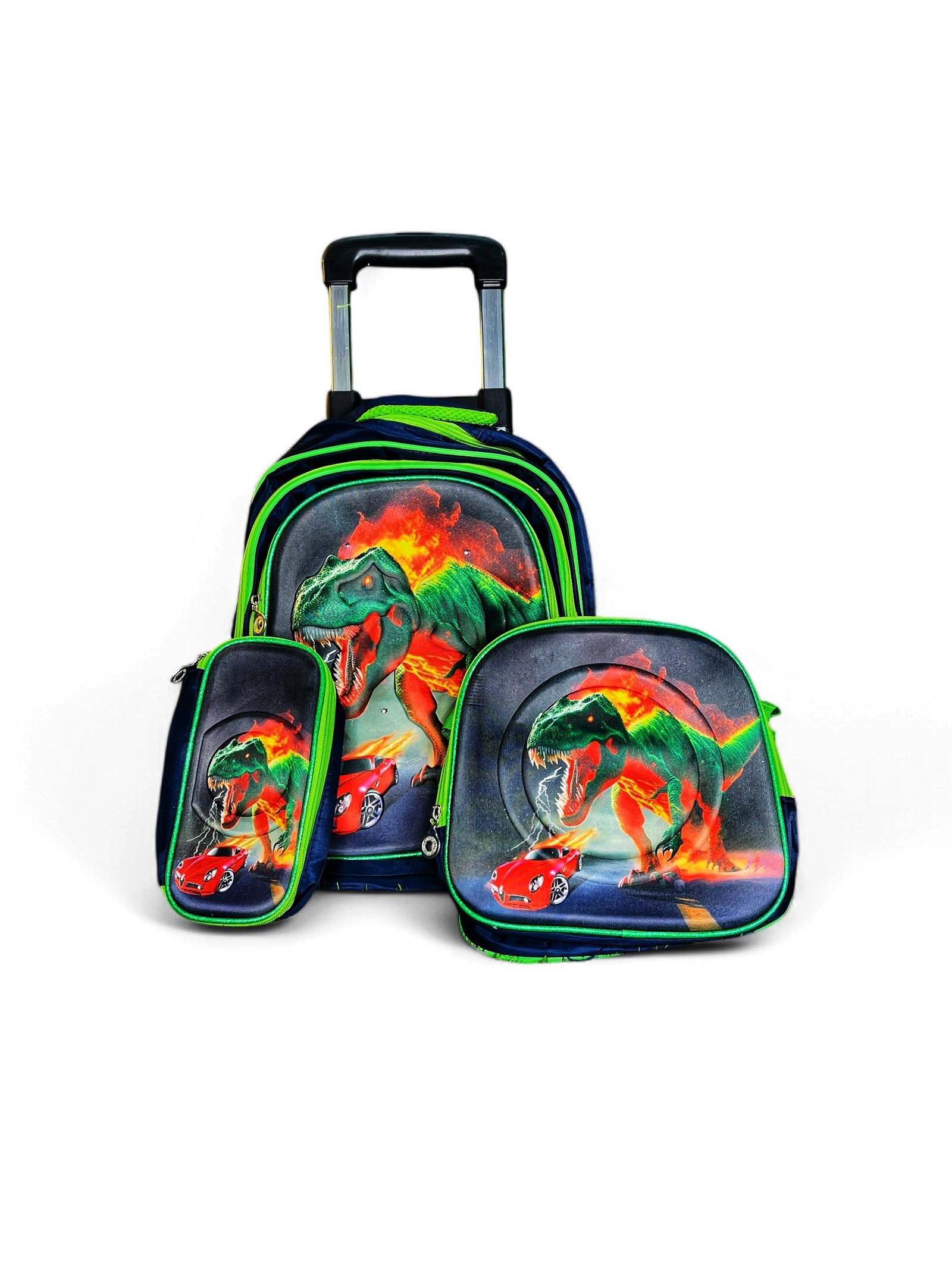 3-piece rolling backpack set