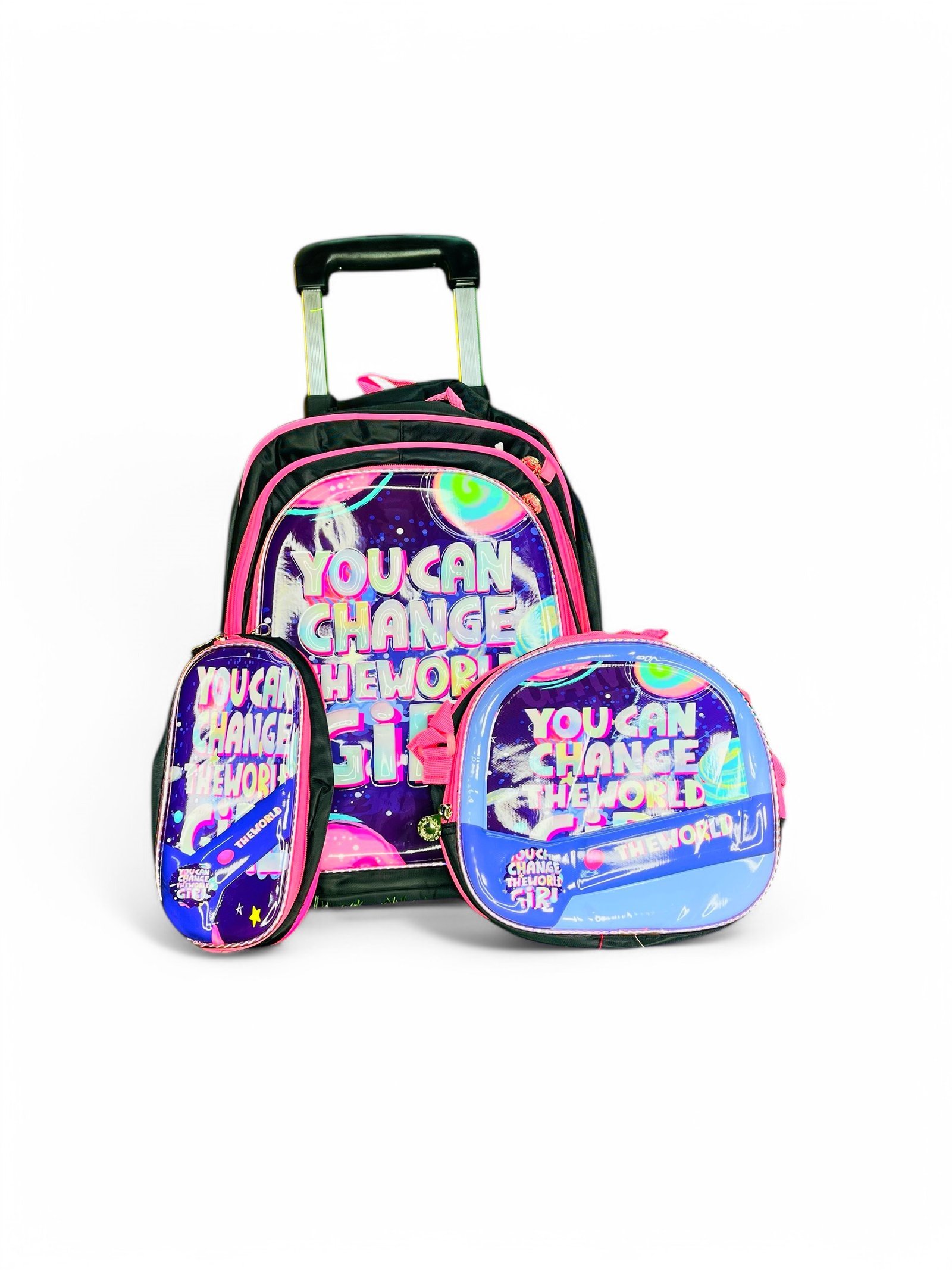 3-in-1 Kids Trolley Backpack Set