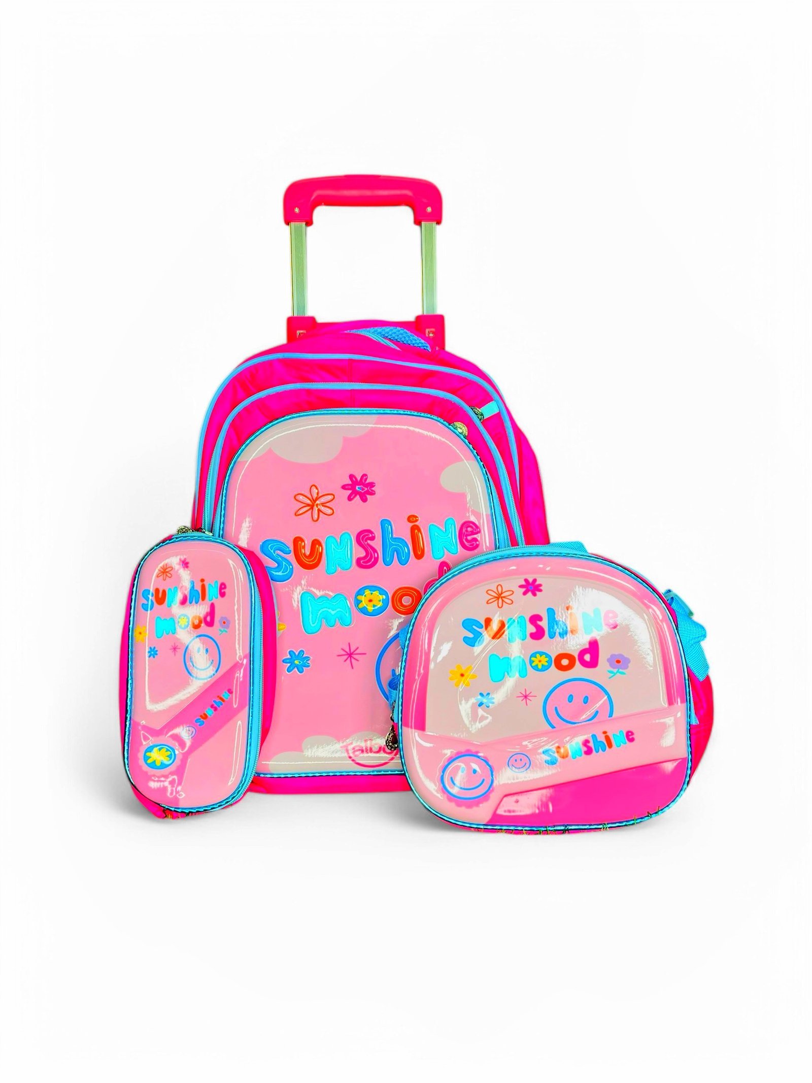 Sunshine Princess 3-Piece Kids Trolley Backpack Set