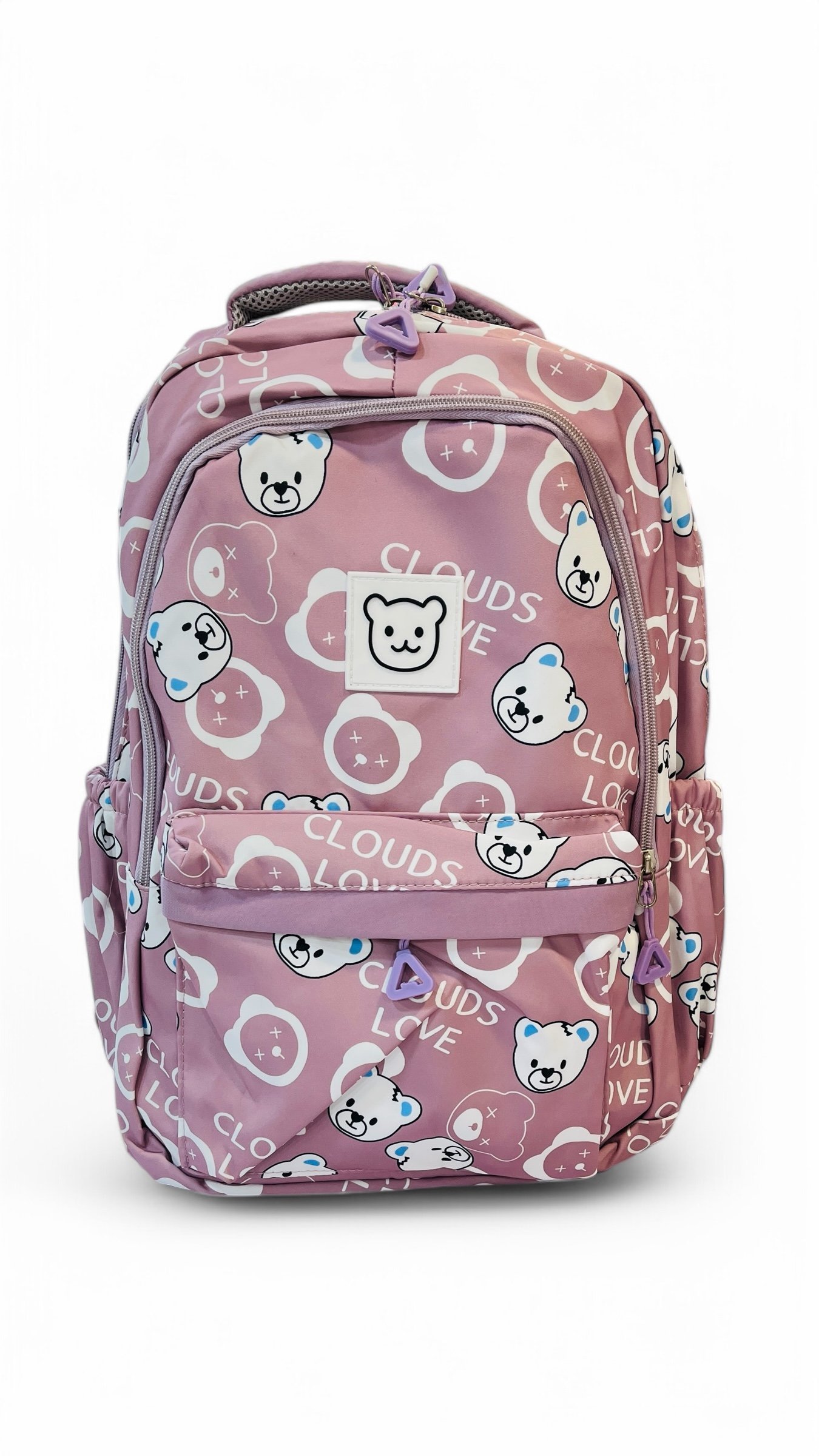 Clouds love purple backpack