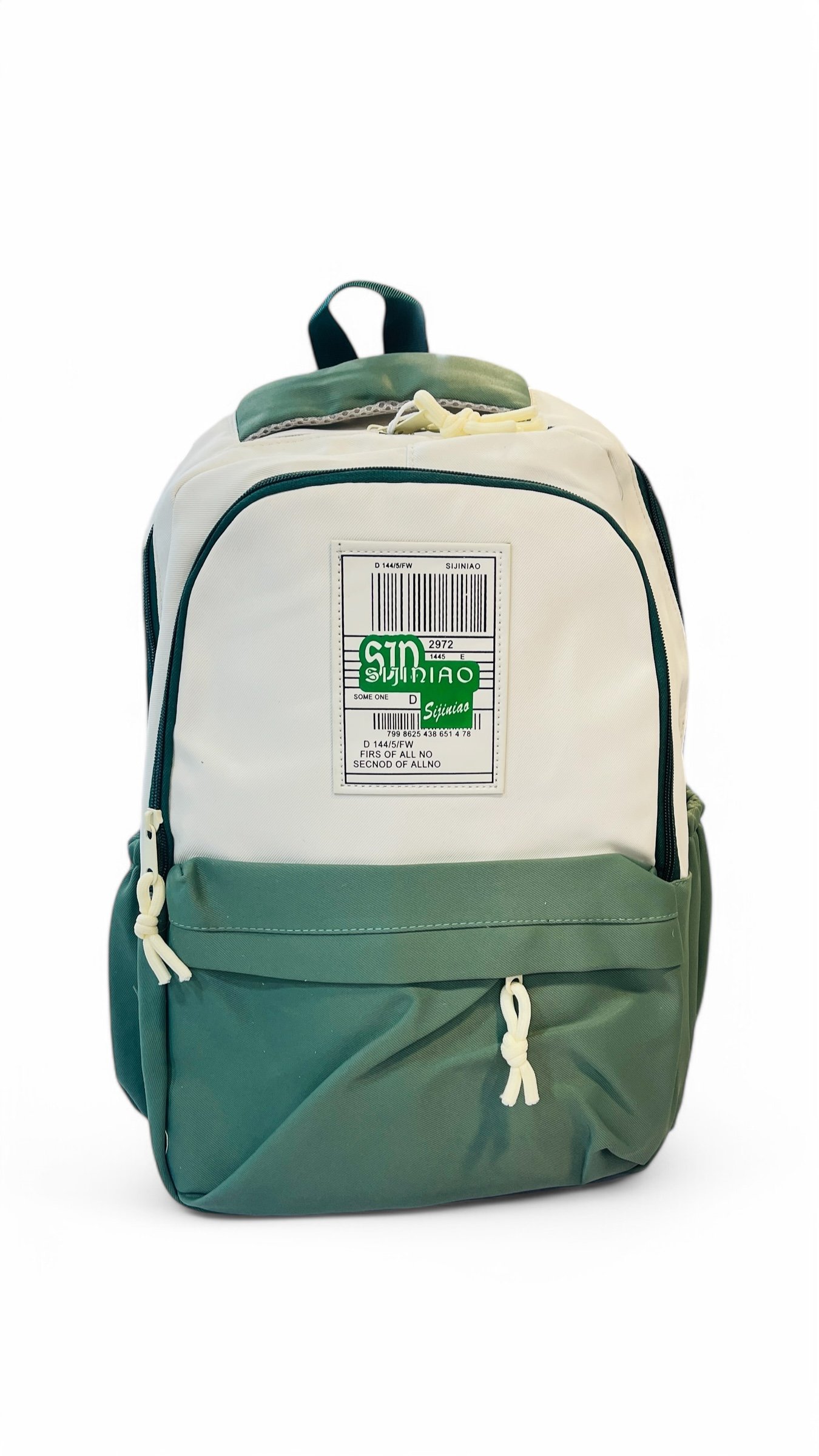 Light green backpack for kids