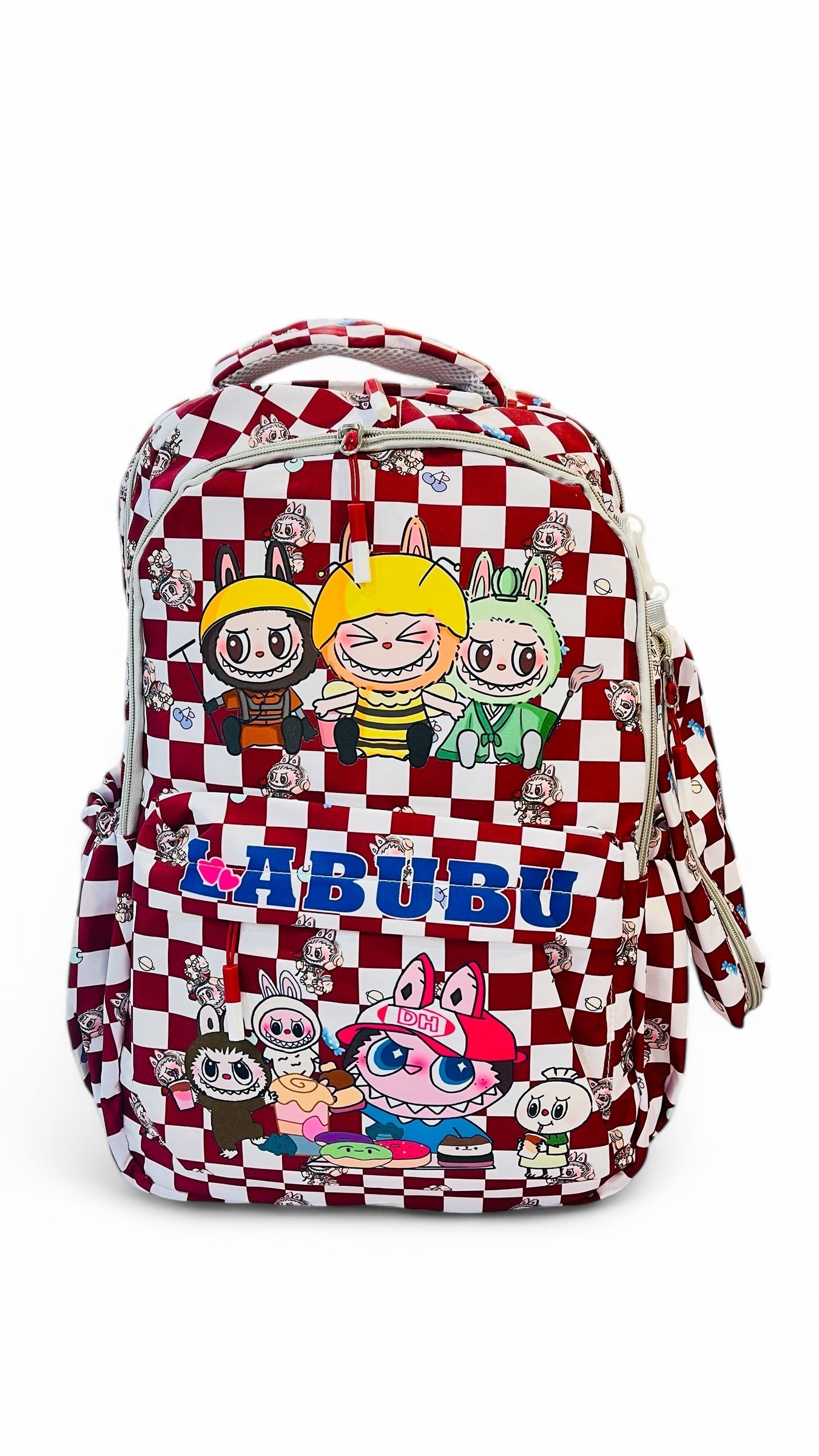 LABUBU Cartoon Print Kids Backpack