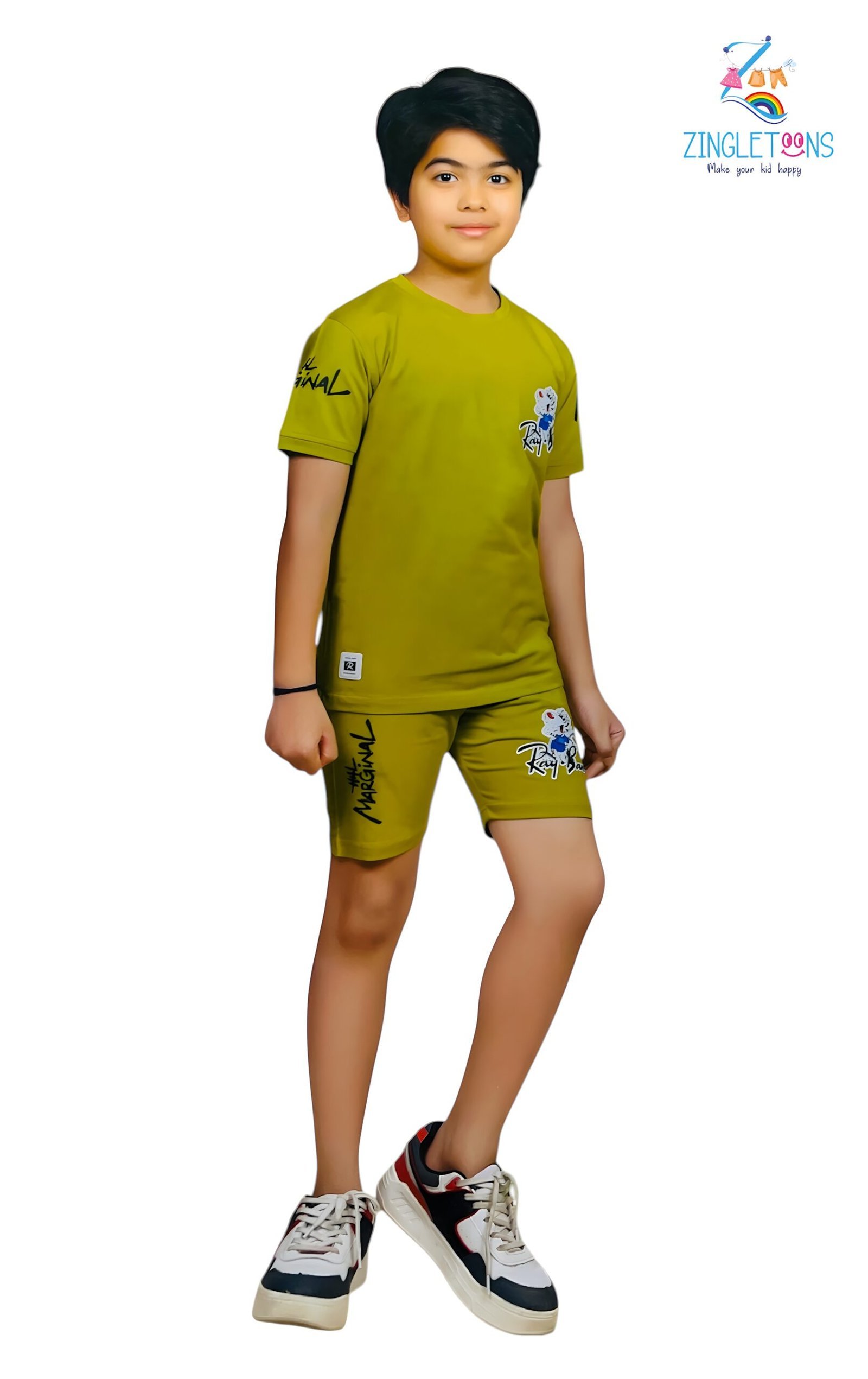Boys' Trendy Summer Co-ord Set – Graphic T-Shirt & Shorts