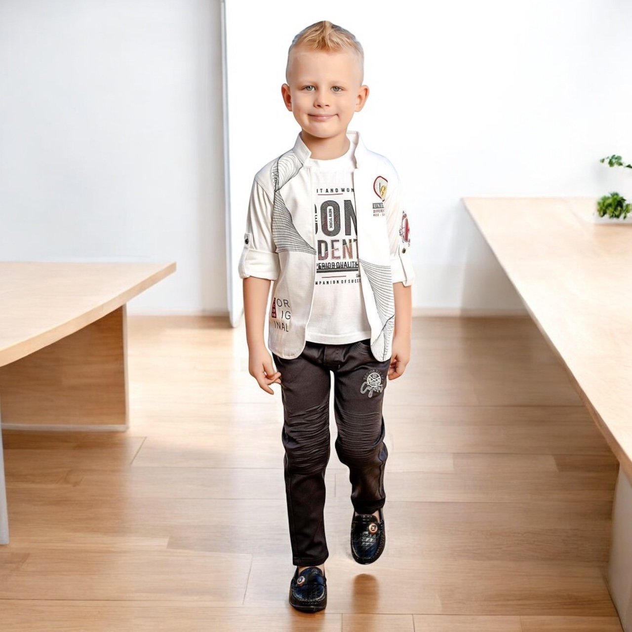 Stylish 3-Piece Boys Casual Outfit Set