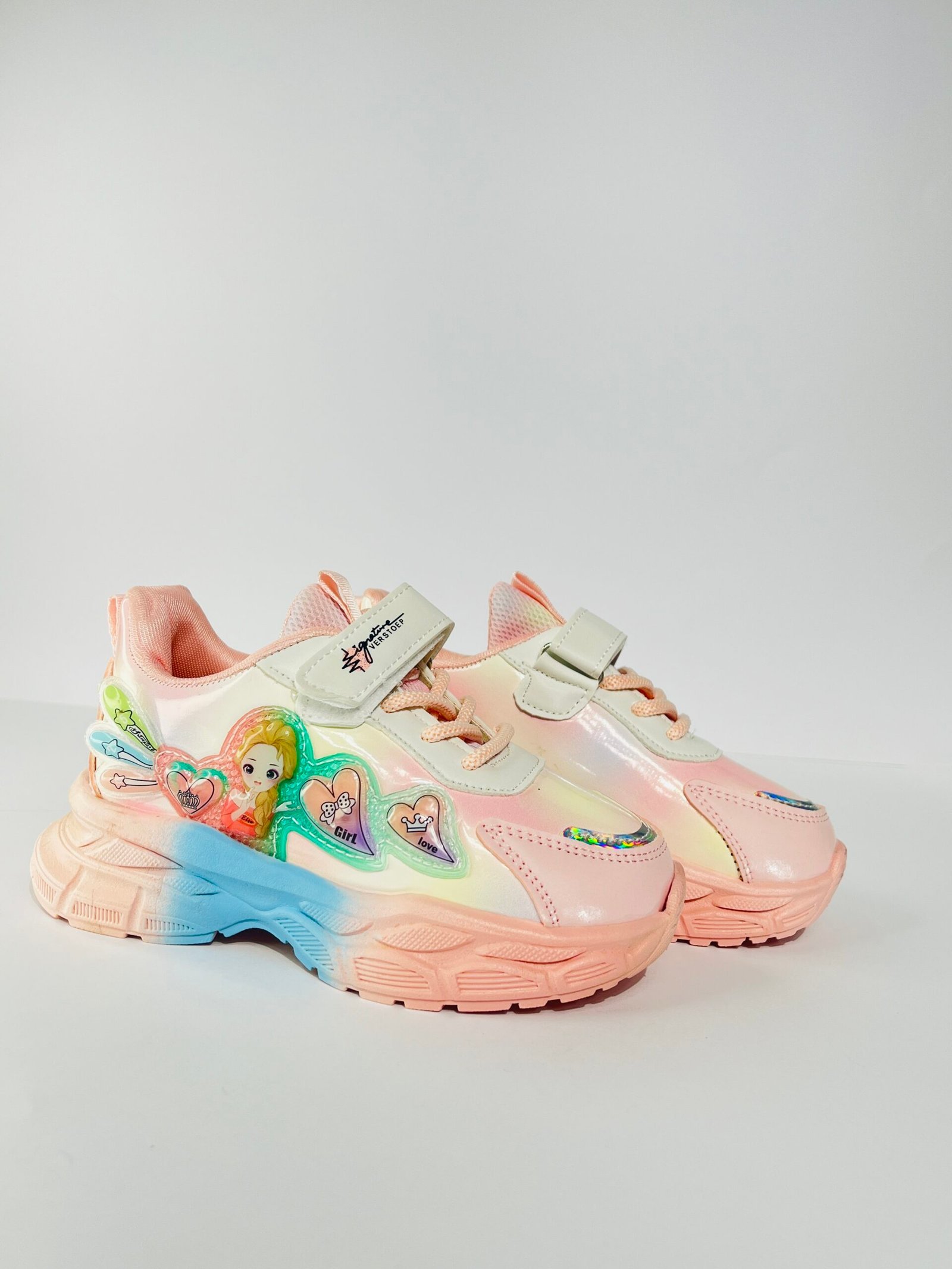 Girls Printed Lightweight Sneakers