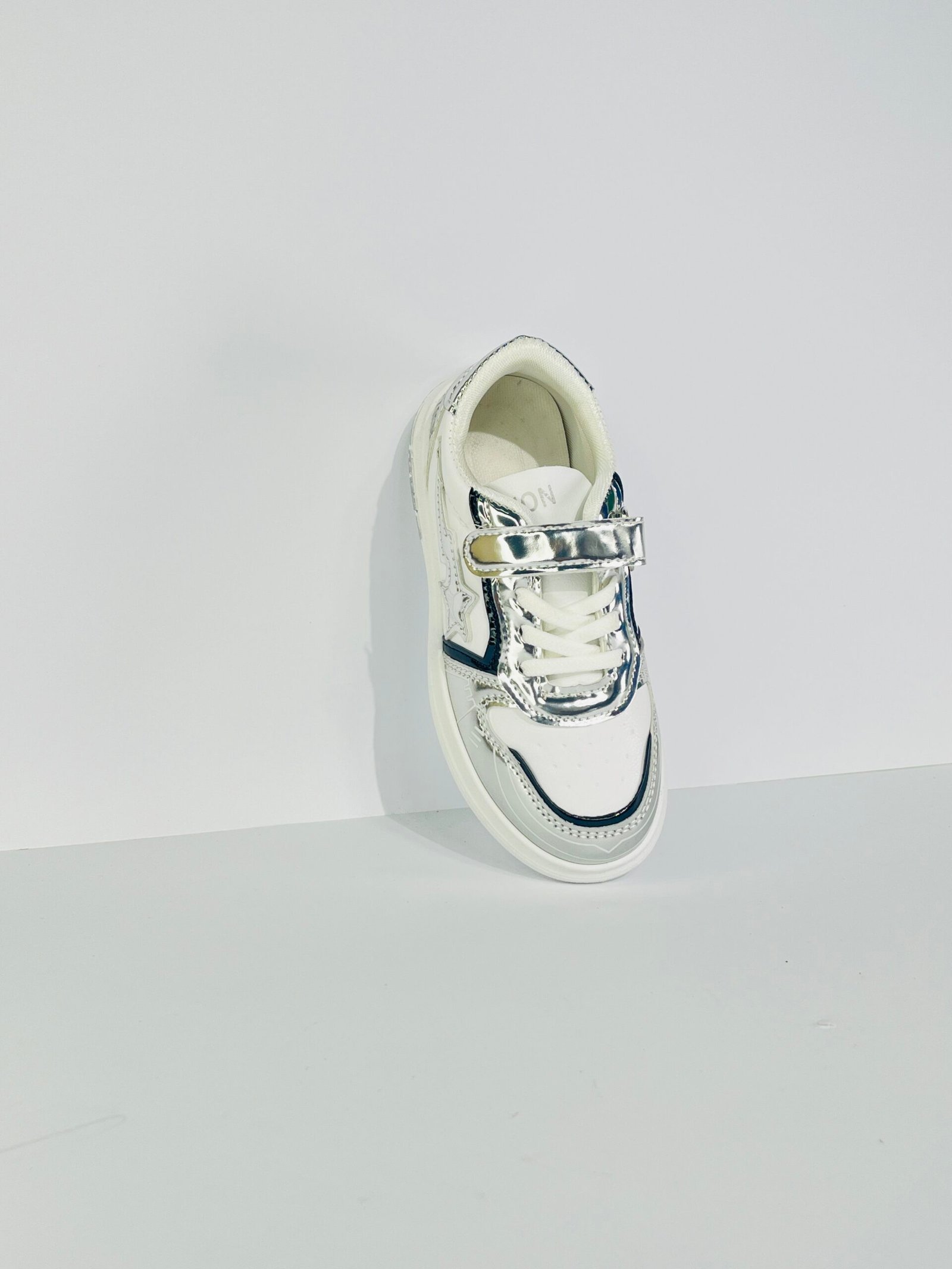Velcro Sneakers For Boys & Girls (Silver)